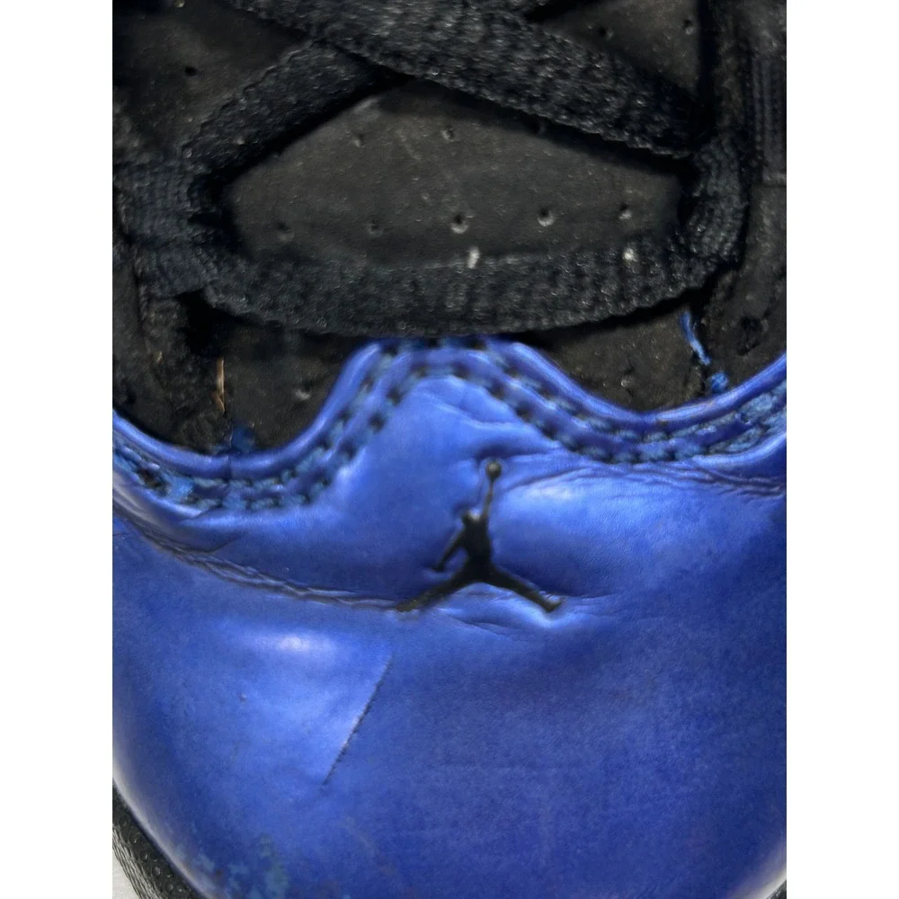 Jordan 6 Rings Blue Foamposite Black Metallic Basketball Shoes 322992-007 sz 6Y
